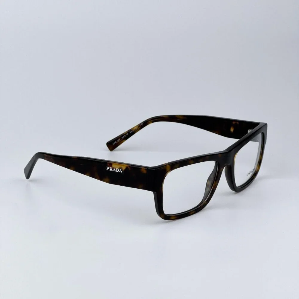 Prada PR15YV 2AU1O1 Women BRAND NEW Eyeglasses Havana Rectangle Unisex